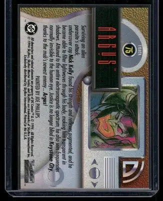 1994 SkyBox DC Master Series Argus #75 - DC Card Single