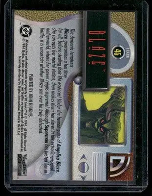 1994 SkyBox DC Master Series Blaze #45 - DC Card Single