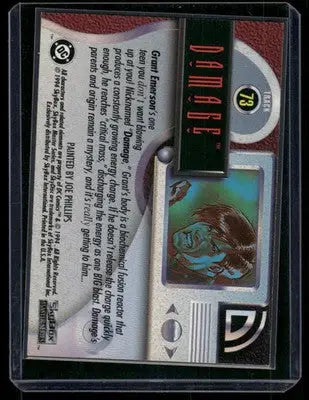 1994 SkyBox DC Master Series Damage #73 - DC Card Single