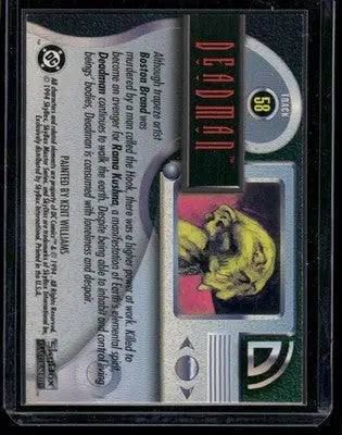 1994 SkyBox DC Master Series Deadman #58 - DC Card Single