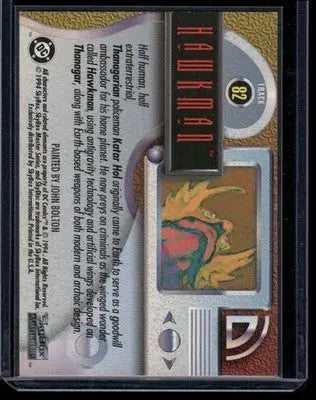 1994 SkyBox DC Master Series Hawkman #82 - DC Card Single