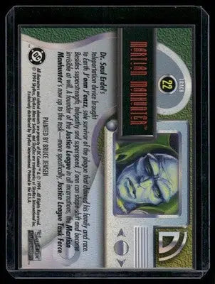 1994. SkyBox DC Master Series Martian Manhunter #22 - DC Card Single