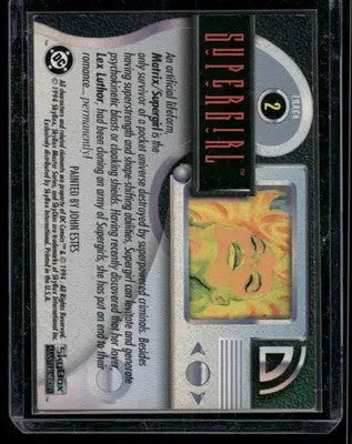 1994 SkyBox DC Master Series Supergirl #2 - DC Card Single