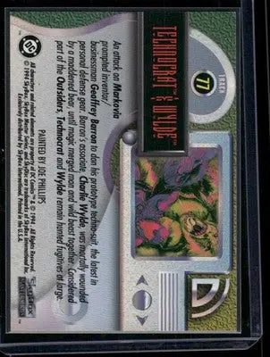 1994 SkyBox DC Master Series Technocrat Wylde #77 - DC Card Single