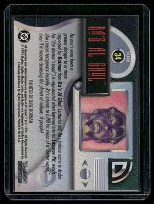 1994 SkyBox DC Villains: The Dark Judgment Ra’s al Ghul #34 - DC Card Single