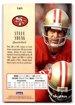 1994 Skybox Football Premium Steve Young #141 San Francisco 49ers - Football Card Single