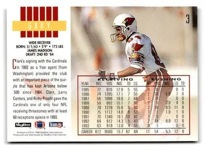 1994 SkyBox Impact #3 Gary Clark - Football Card Single