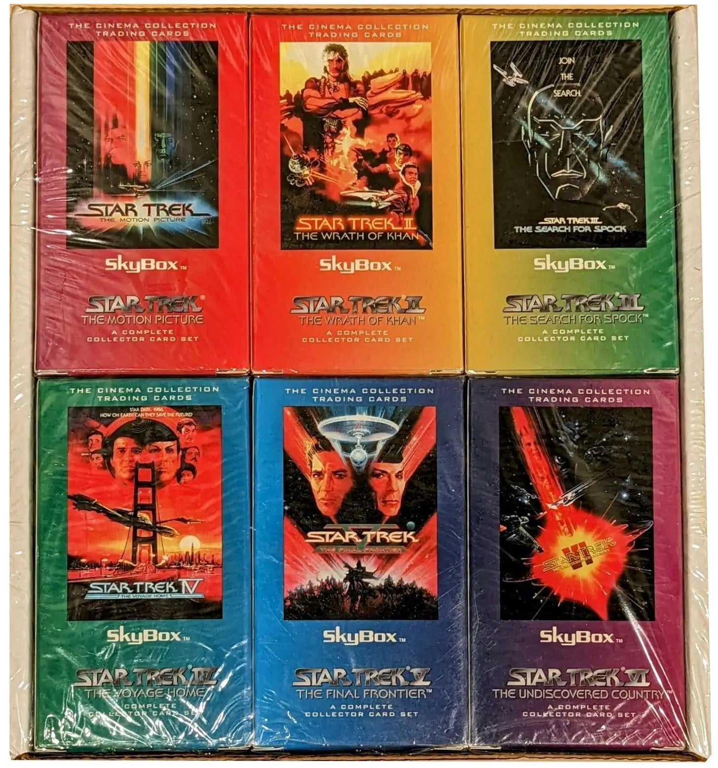 1994 Skybox Star Trek Movies Cinema Collection Widevision Factory Set of 6 Sets - Non-Sport Sealed
