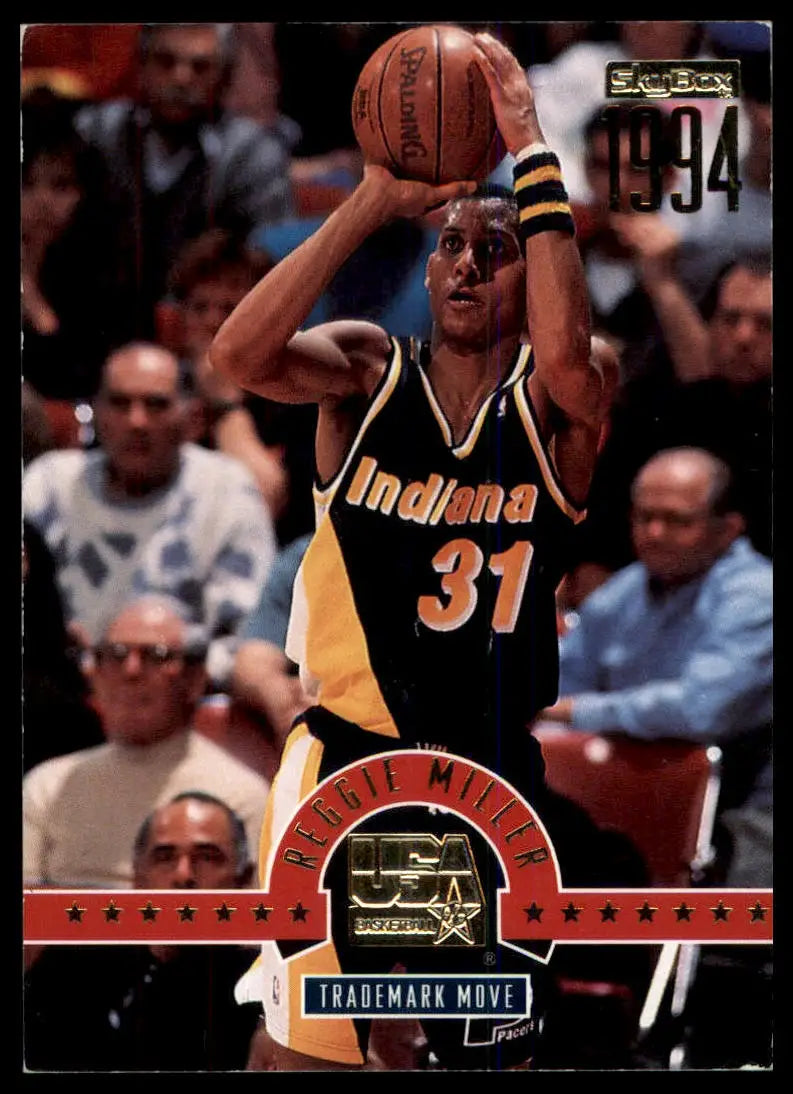 1994 SkyBox USA Reggie Miller 77 USA MP - Basketball Card Single