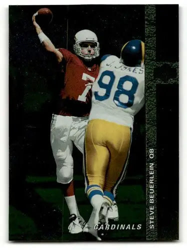 Football trading card featuring Steve Beuerlein Arizona Cardinals Arizona Cardinals football collectible