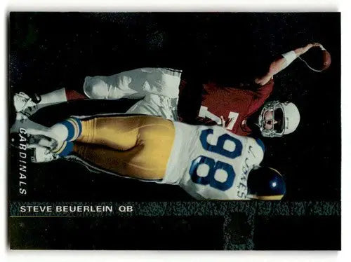 Football card featuring Steve Beuerlein of the Arizona Cardinals from 1994 SP series