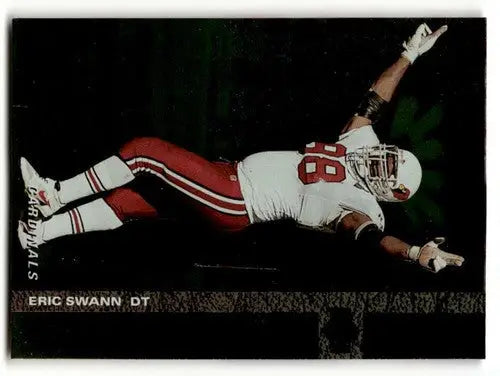Football card of Eric Swann Arizona Cardinals with original gloss from 1994 SP series
