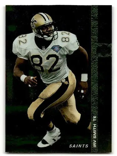 Original gloss Irv Smith football card featuring New Orleans Saints collectible