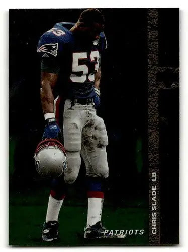 Chris Slade Patriots football card with original gloss from 1994 SP #45