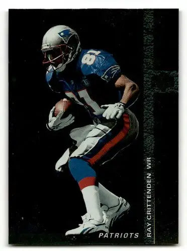 Original gloss Ray Crittenden Patriots football card from 1994 SP #47 display