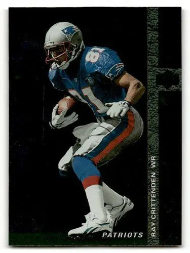 Ray Crittenden Patriots football card from 1994 SP series, ex/nm condition