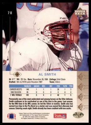 1994 SP Al Smith 70 Houston Oilers