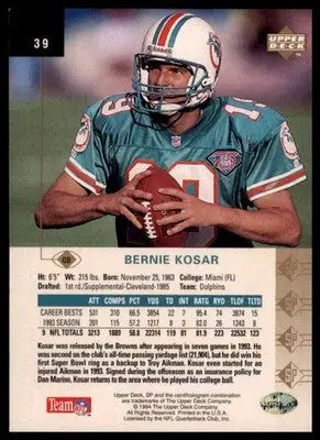 1994 SP Bernie Kosar 39 Miami Dolphins