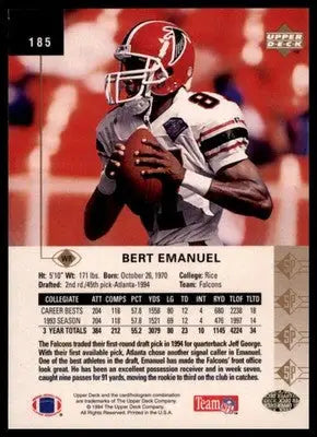 1994 SP Bert Emanuel RC 185 Atlanta Falcons