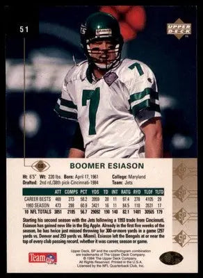 1994 SP Boomer Esiason 51 New York Jets