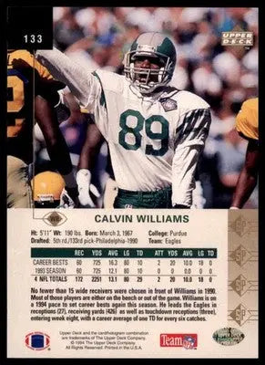 1994 SP Calvin Williams 133 Philadelphia Eagles