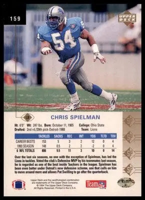 1994 SP Chris Spielman 159 Detroit Lions
