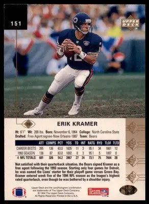 1994 SP Erik Kramer 151 Chicago Bears