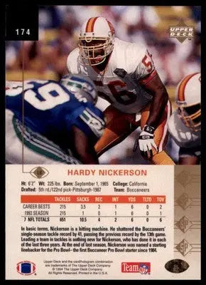 1994 SP Hardy Nickerson 174 Tampa Bay Buccaneers