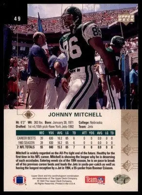 1994 SP Johnny Mitchell 49 New York Jets