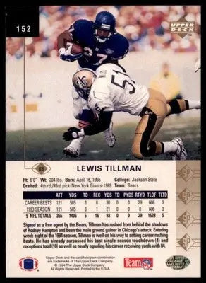1994 SP Lewis Tillman 152 Chicago Bears