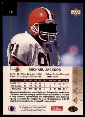 1994 SP Michael Jackson 60 Cleveland Browns