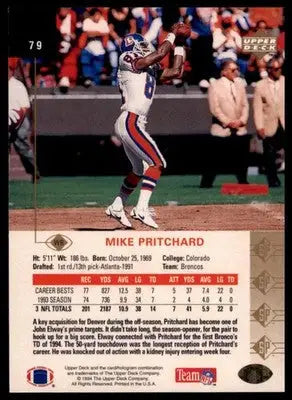 1994 SP Mike Pritchard 79 Denver Broncos