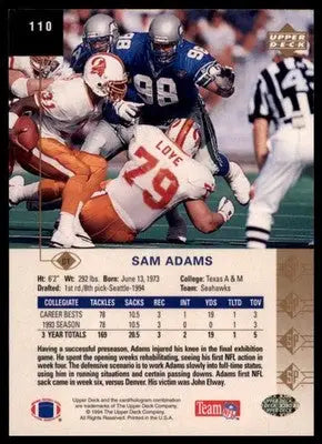 1994 SP Sam Adams RC 110 Seattle Seahawks