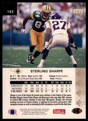 1994 SP Sterling Sharpe 162 Green Bay Packers
