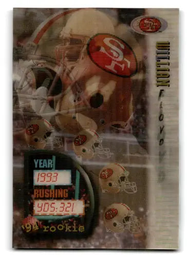 1994 Sportflics #148 William Floyd NM-MT RC Rookie ID:68155 - Football Card Single