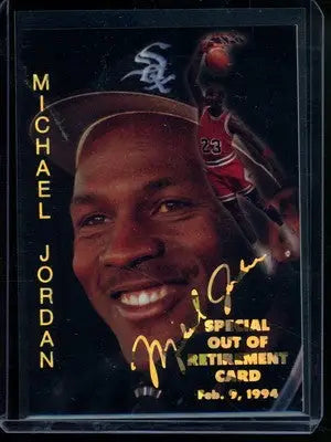 1994 Sports Stars USA Special Out of Retirement Card Michael Jordan #87 Baseball