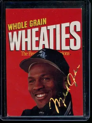 Michael Jordan Wheaties box with autograph from 1994 Sports Stars USA Wheaties collection
