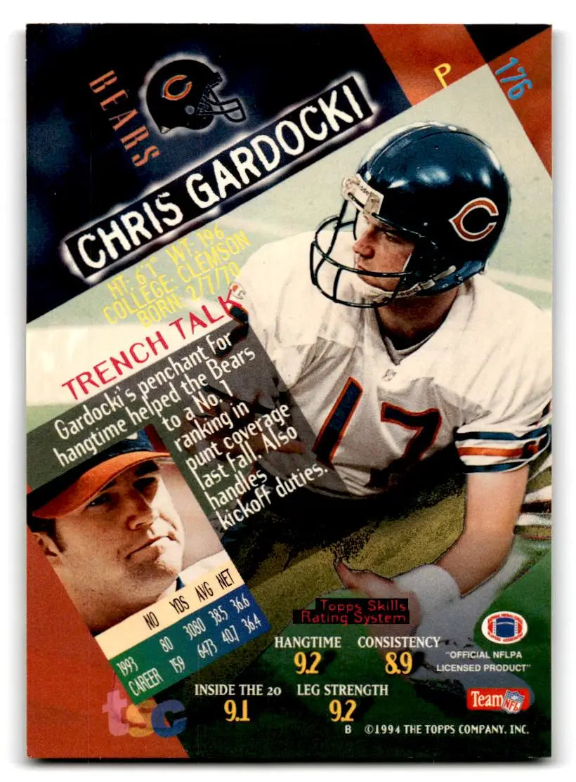 1994 Stadium Club #176 Chris Gardocki - Football Card Single