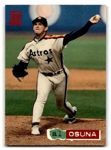 Al Osuna Houston Astros baseball card with original gloss from 1994 Stadium Club