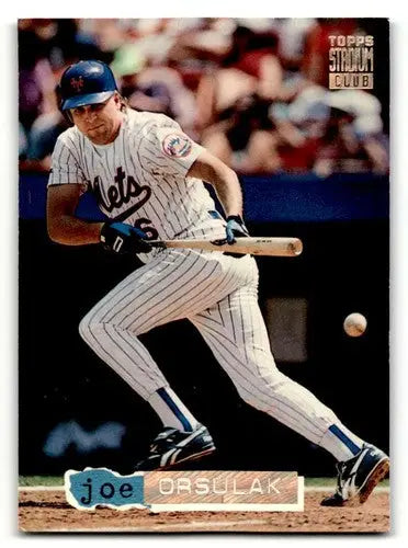 Joe Orsulak Mets Baseball Card from 1994 Stadium Club with Original Gloss