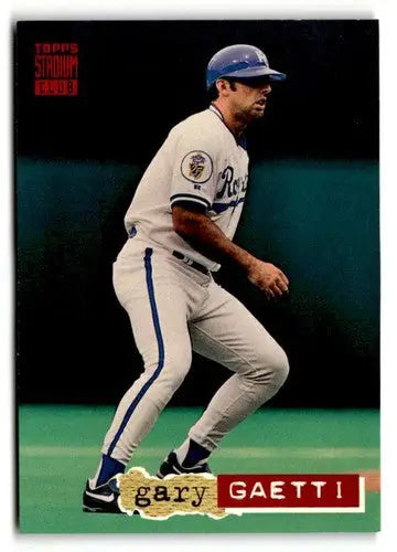 Gary Gaetti baseball card from 1994 Stadium Club with original gloss and NP condition