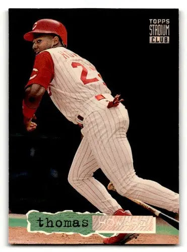 Vintage 1994 Stadium Club Thomas Howard Cincinnati Reds baseball card for collectors
