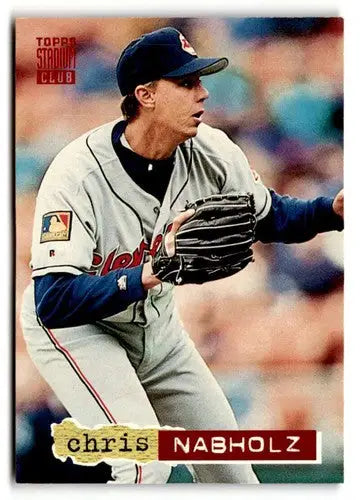 Original gloss Baseball card from Stadium Club featuring Chris Nabholz, 1994 #619