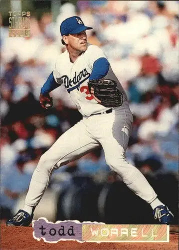 1994 Stadium Club Golden Rainbow Todd Worrell Dodgers baseball card in excellent condition