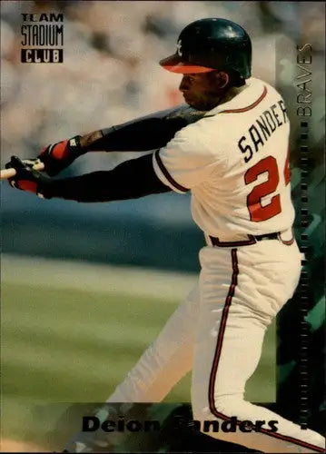 Stadium Club Team 1994 Deion Sanders baseball card from the Braves collection