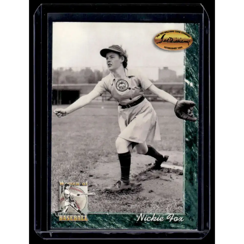 1994 Ted Williams #96 Nickie Fox Kenosha Comets / Rockford Peaches NM-MT Baseball Card - Baseball Card Single