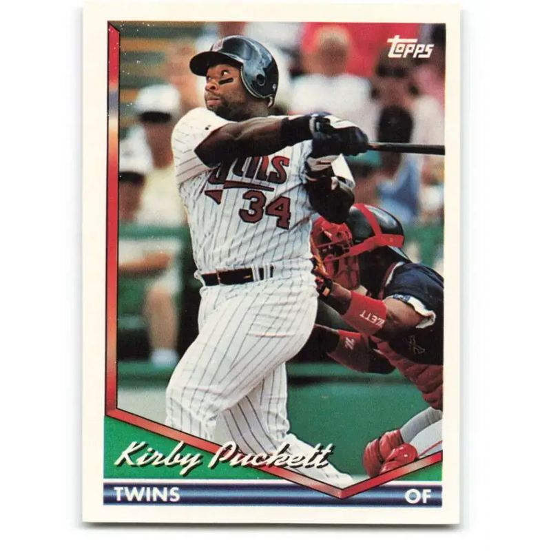 1994 Topps #100 Kirby Puckett EX Excellent Minnesota Twins Baseball Card - Baseball Card Single