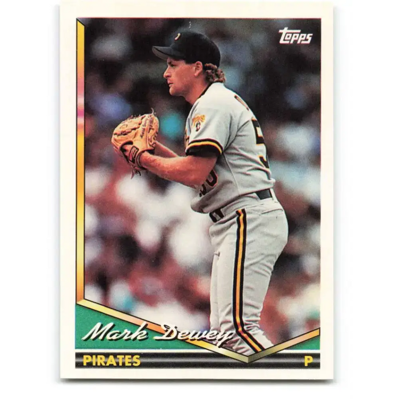 1994 Topps #101 Mark Dewey EX Excellent Pittsburgh Pirates Baseball Card - Baseball Card Single