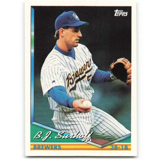 1994 Topps #102 B.J. Surhoff EX Excellent Milwaukee Brewers Baseball Card