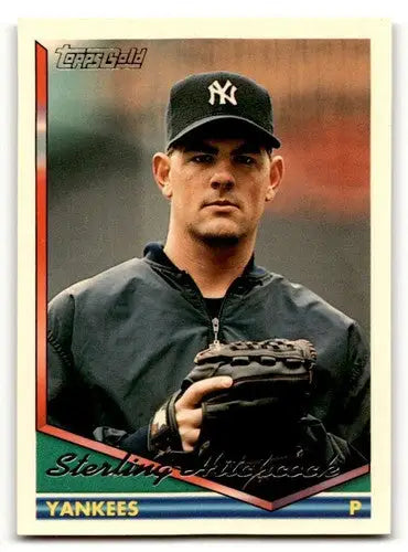 1994 Topps #103 Sterling Hitchcock New York Yankees Baseball Cards E ID:61661 - Baseball Card Single